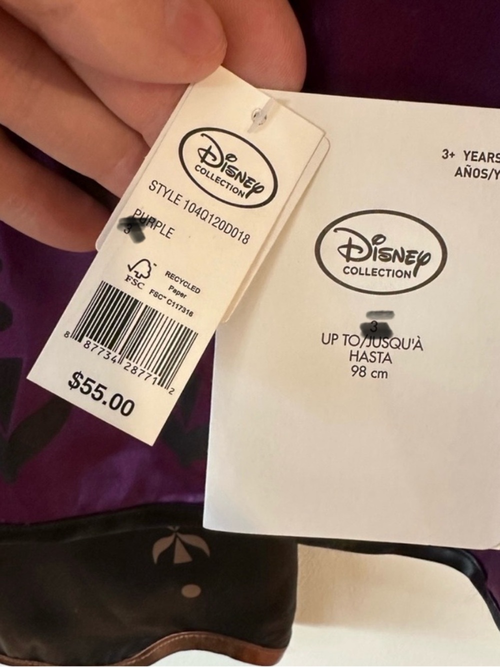 Disney Girls Frozen 2 Anna Costume NWT Size 4 - Picture 9 of 10